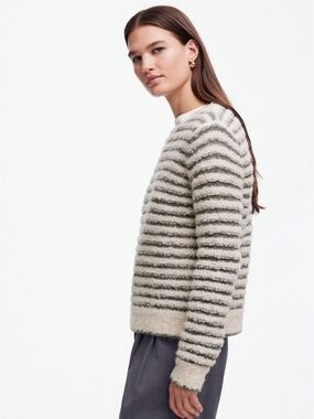 Madewell Bouclé-Knit Crewneck Sweater, size XS (NWT)
